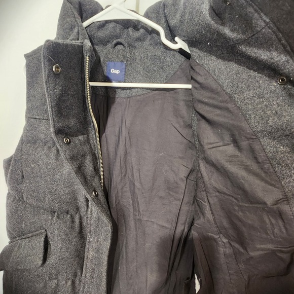 Gap Men's Casual Full Zip Puffer Vest Gray Size L - Picture 3 of 7